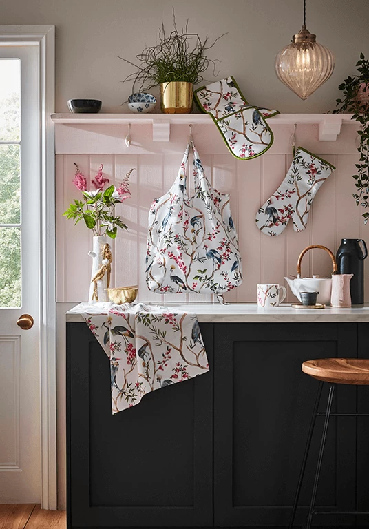 Ulster Weavers Oriental Birds Schort Katoen Crème 5 Ulster Weavers Oriental Birds Schort Katoen Crème - Afbeelding 3