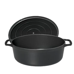 Boetiekwinkel voor keukengerei -Boetiekwinkel voor keukengerei oval casserole black02 1