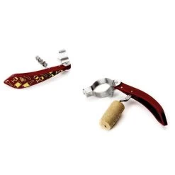 Peleg Bottle Tie Kurkentrekker Wijnglazenpatroon 11,5 Cm Rvs Rood -Boetiekwinkel voor keukengerei peleg bottle tie kurkentrekker wijnglazenpatroon 11 5 cm rvs rood54