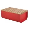 Alessi BG03 WG Mattina Broodtrommel Met Snijplank 34 X 21 Cm Staal Rood -Boetiekwinkel voor keukengerei rood 8