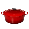 Chasseur Braadpan 4 Liter ø 24 Cm Gietijzer Rood -Boetiekwinkel voor keukengerei round casserole rubis02