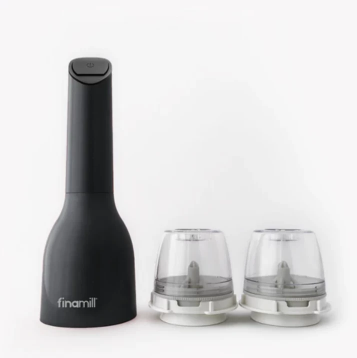 Finamill All-In-One Oplaadbare Kruidenmolen Inclusief 2 Pro Plus Pods Midnight Black 3 Finamill All-In-One Oplaadbare Kruidenmolen Inclusief 2 Pro Plus Pods Midnight Black