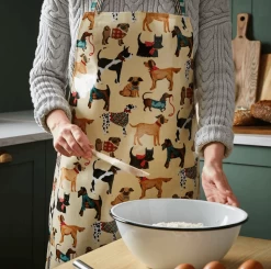 Ulster Weavers Hound Dog Schort Biologisch Pvc Oranje -Boetiekwinkel voor keukengerei schort dog2 1