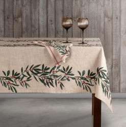 Ladelle Garland Servet 45 X 45 Cm Katoen Beige/rood 4-delig 5 Ladelle Garland Servet 45 X 45 Cm Katoen Beige/rood 4-delig -Boetiekwinkel voor keukengerei ser2 1 1 1