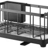 Yamazaki Tower Afdruiprek Staal Zwart -Boetiekwinkel voor keukengerei sink drainer wire basket tower black