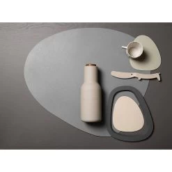 Finesse Skin Natur Brick Placemat 35 X 45 Cm Leer Icy Grey -Boetiekwinkel voor keukengerei skin nature 4 31