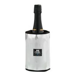 Be Cool Verstelbare Flessenkoeler Zilver/zwart