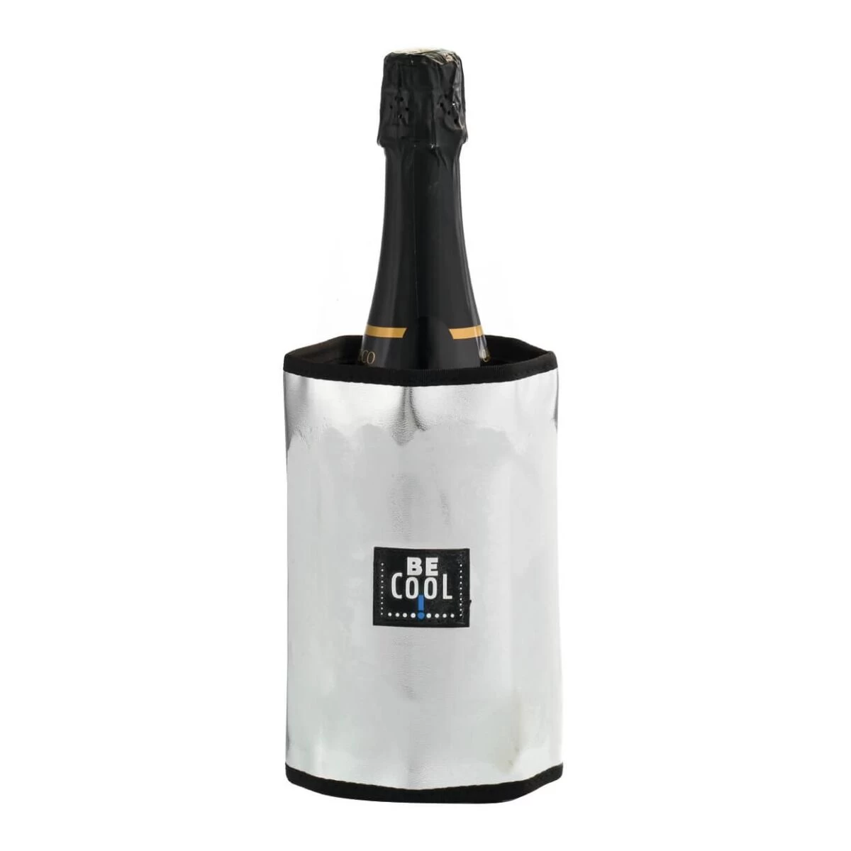 Be Cool Verstelbare Flessenkoeler Zilver/zwart 3 Be Cool Verstelbare Flessenkoeler Zilver/zwart