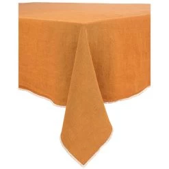 Haomy Venise Tafelkleed 160 X 250 Cm Linnen Karamel