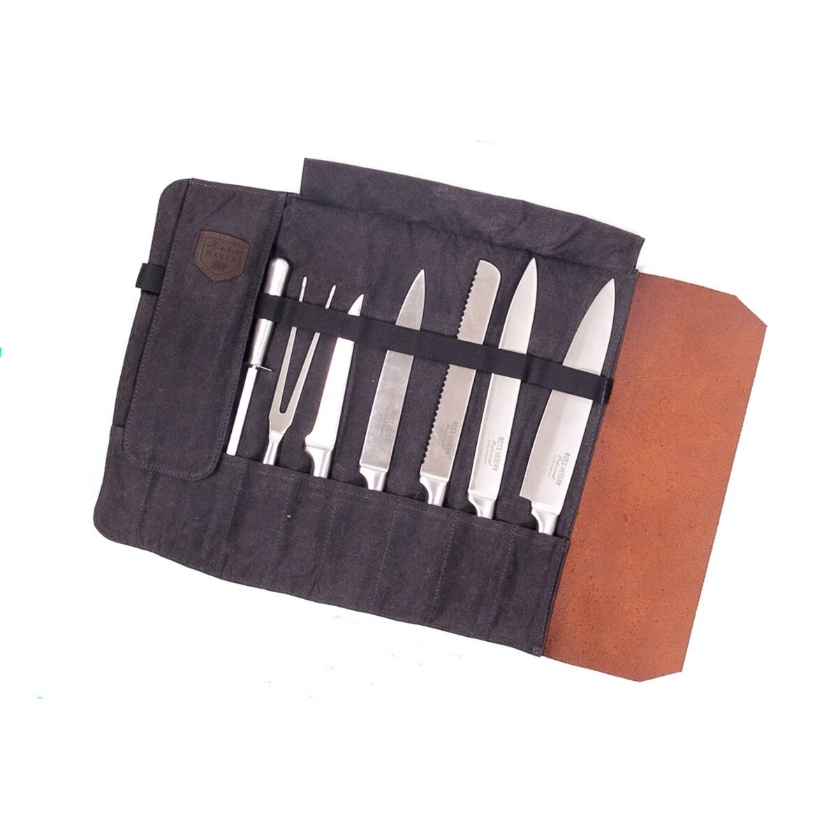 Alaskan Maker Chef Messentas 61 Cm X 38,5 Cm Voor 9 Messen Charcoal 4 Alaskan Maker Chef Messentas 61 Cm X 38,5 Cm Voor 9 Messen Charcoal - Afbeelding 2