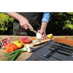 Alaskan Maker Chef Messentas 61 Cm X 38,5 Cm Voor 9 Messen Charcoal 9 Alaskan Maker Chef Messentas 61 Cm X 38,5 Cm Voor 9 Messen Charcoal -Boetiekwinkel voor keukengerei trousse a couteaux chef 4