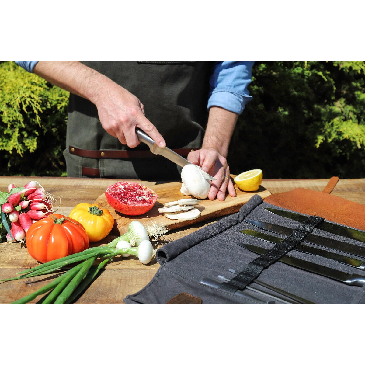 Alaskan Maker Chef Messentas 61 Cm X 38,5 Cm Voor 9 Messen Charcoal 6 Alaskan Maker Chef Messentas 61 Cm X 38,5 Cm Voor 9 Messen Charcoal - Afbeelding 4