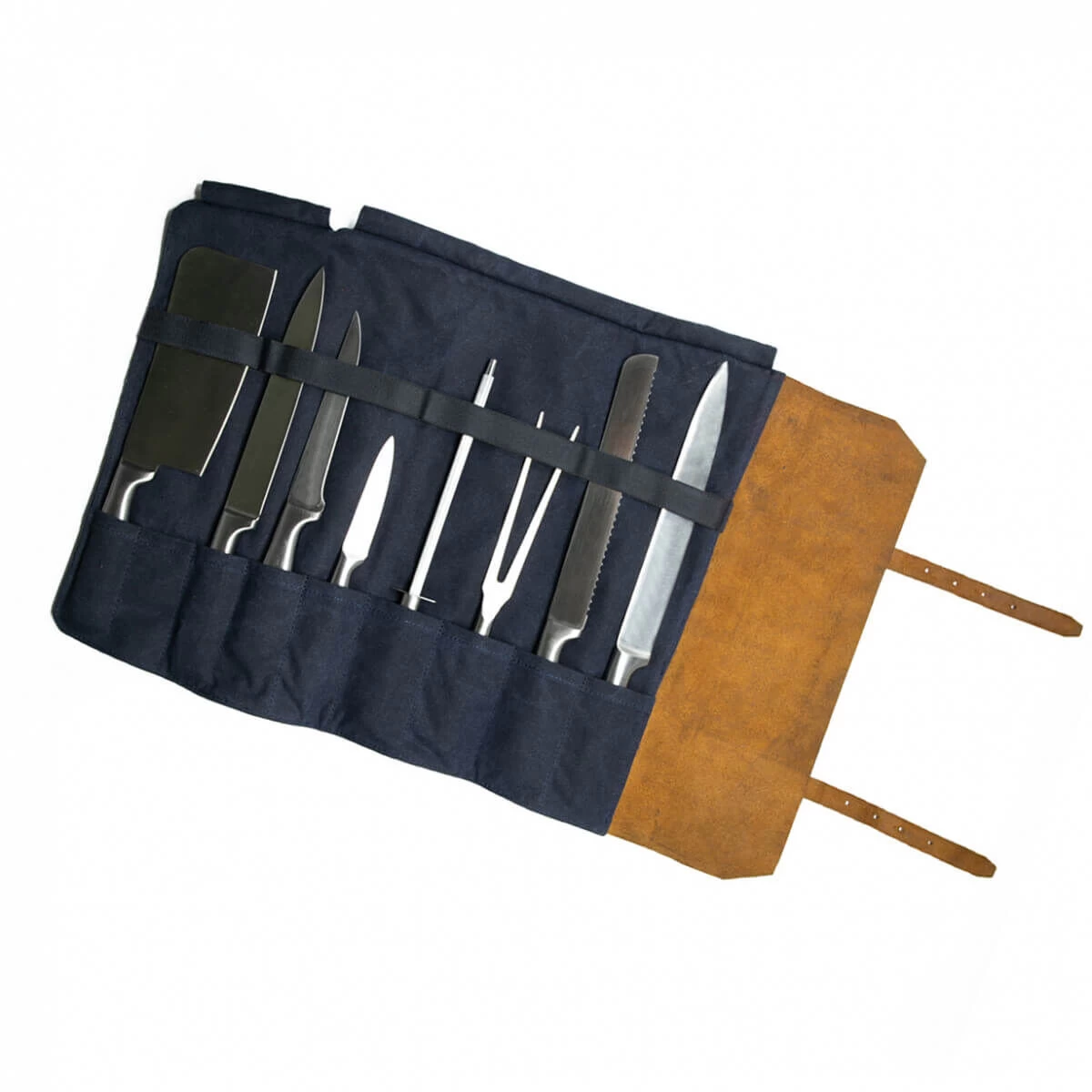 Alaskan Maker Chef Messentas 61 Cm X 38,5 Cm Voor 9 Messen Navy Blue 4 Alaskan Maker Chef Messentas 61 Cm X 38,5 Cm Voor 9 Messen Navy Blue - Afbeelding 2