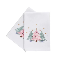 Ulster Weavers Frosty Trees Servet Gerecycled Katoen Groen 2-delig