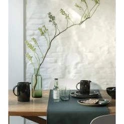 Finesse Monaco Tafelloper 140 X 45 Cm Kunstleer Sand -Boetiekwinkel voor keukengerei univ 1 3 13