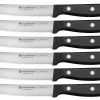 Wüsthof Gourmet Steakmessenset Rvs Zwart 6 Stuks -Boetiekwinkel voor keukengerei wu1125060601 01 wusthof stockfoto 2